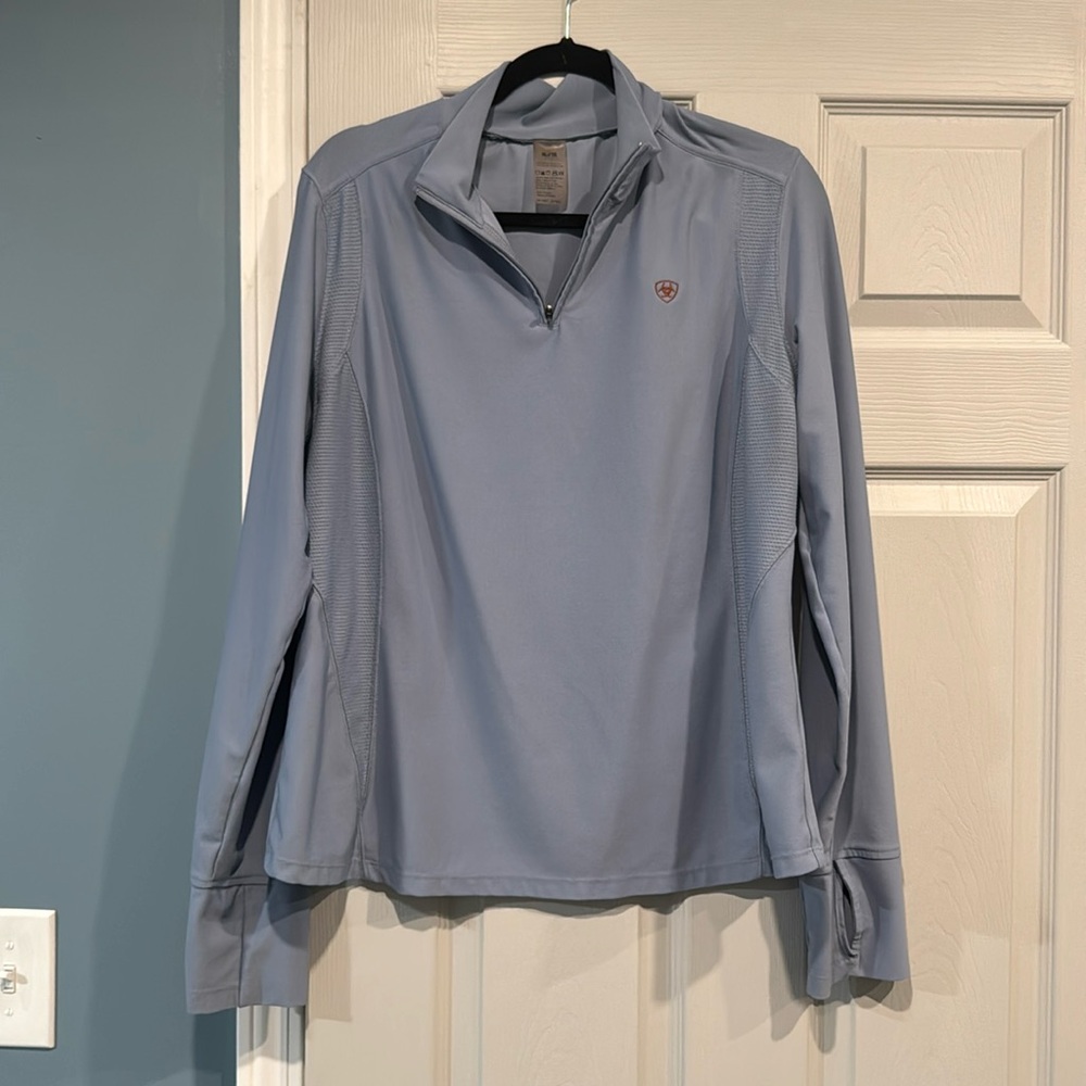 Ariat Womens 1/4‎ Zip Baselayer Longsleeve Shirt Size XL